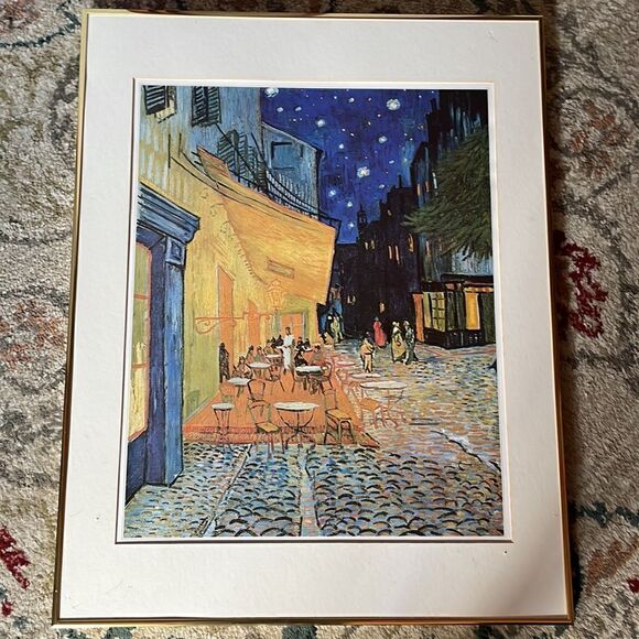 Vincent Van Gogh’s “Cafe Terrace at Night,” Print. Original Produced in 1988 - Picture 16 of 16